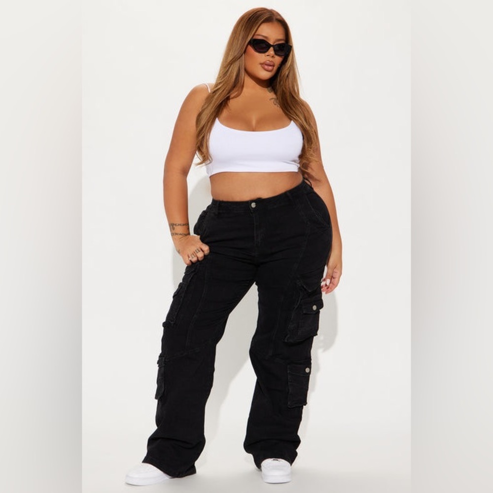 Black Utility Cargo Pants SIZE 15